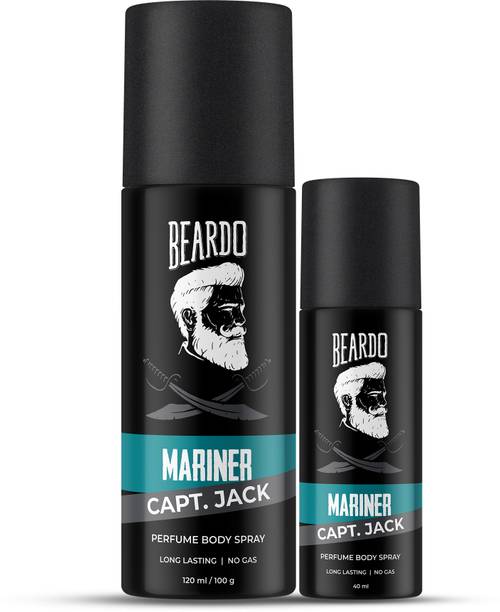 बीर्डो Long Lasting Deo Sprays Combo for Men | Mariner Captain Jack Perfume Deo Spray  -  पुरुषों के लिए