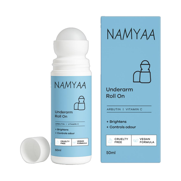 नामया Underarm Roll On- 4% AHA BHA & 6% Brightening Complex|Reduces Pigmentation&Odour  -  महिलाओं के लिए