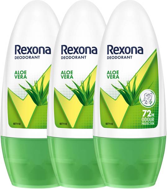 Rexona Aloe Vera Underarm Roll On Deodorant For Women (PO3) Deodorant Roll-on - For Women