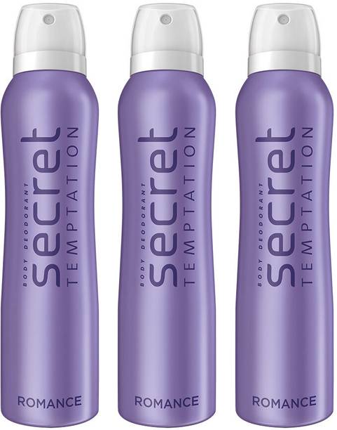सीक्रेट टेम्पटेशन Body Deodorant Pack Of 3 ( Romance )  -  महिलाओं के लिए