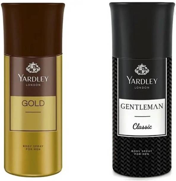 Yardley London GOLD AND GENTLEMAN CLASSIC DEODORANT,PACK OF 2 Deodorant Spray  -  For Men
