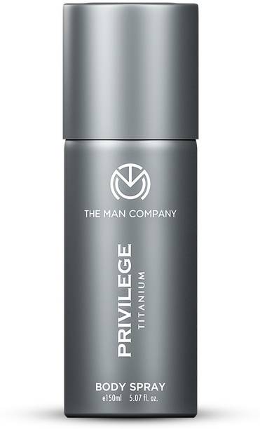 THE MAN COMPANY Privilege Titanium Deodorant | Long-Lasting Freshness Deodorant Spray  -  For Men