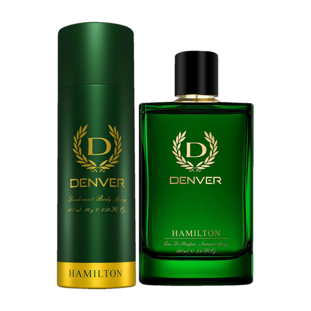 DENVER Hamilton Perfume 100 Ml & Hamilton Deo 180 Ml Body Spray  -  For Men