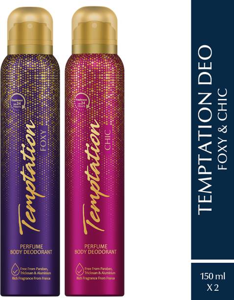 Envy Temptation Foxy and Chic Perfume Body Deodorant Spray  -  For Women