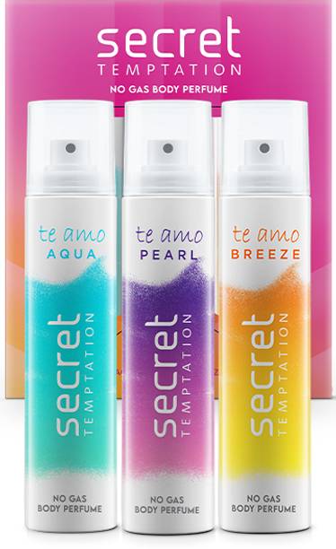 सीक्रेट टेम्पटेशन Te Amo combo (120 ml x 3)  -  महिलाओं के लिए