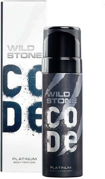 वाइल्ड स्टोन कोड Platinum No Gas Body Perfume | Long Lasting Deodorant | Designed in France  -  पुरुषों के लिए