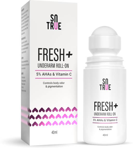 Sotrue Fresh + Underarm Roll-on, 5% AHA & Vitamin C, Controls Body Odour & Pigmentation Deodorant Roll-on  -  For Women