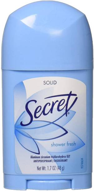 Secret Solid Antiperspirant And Deodorant Shower, Fresh Scent Deodorant Stick  -  For Men & Women