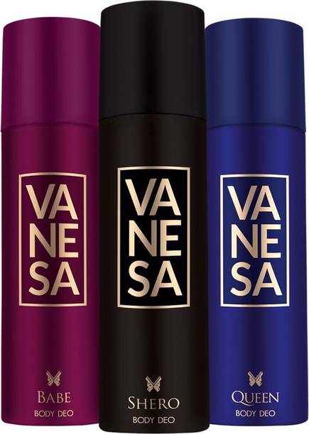 वनेसा Babe, Queen & Shero Combo (Pack of 3)  -  महिलाओं के लिए