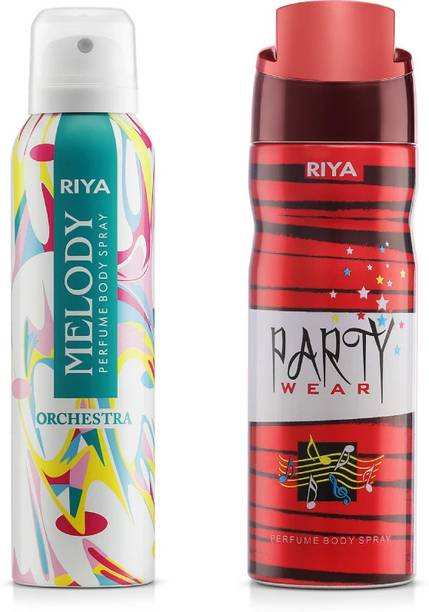 RIYA Melody Orchestra And Party Wear Body Spray Deodorant For Unisex Pack Of 2 Deodorant Spray  -  For Men & Women