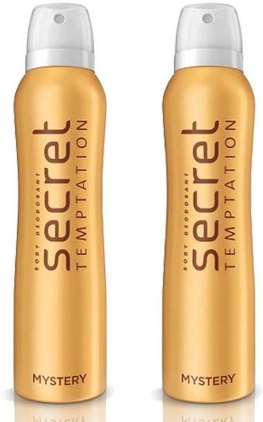 Secret Temptation Mystery Deodorant Spray Pack of 2 Combo (150ML each) Deodorant Spray  -  For Women