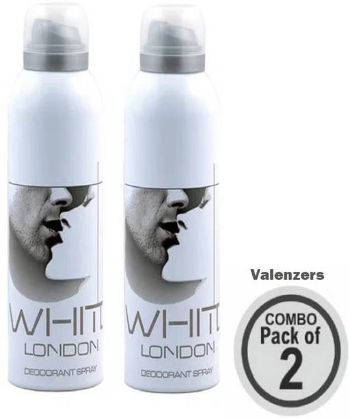 valenzers White London Deodorant Spray - For Men & Women