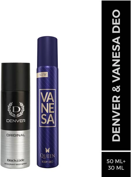 डेनवर Black.code Nano Deo & Vanesa Queen  -  पुरुषों और महिलाओं के लिए