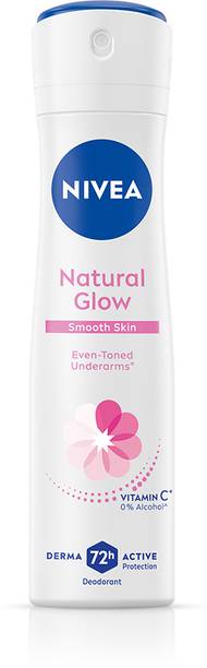 NIVEA Natural Glow, Even Toned Underarms & Smooth Skin, with Vitamin C & 0% Alcohol Deodorant Spray  -  For Women