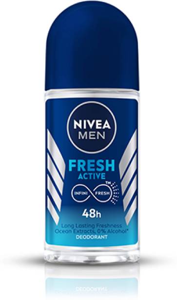 NIVEA Fresh Active Deodorant Roll-on  -  For Men