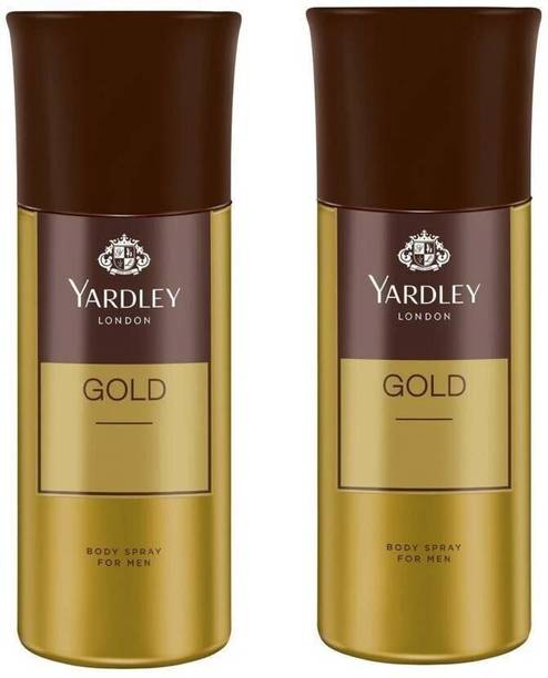 Yardley London gold PACK OF 2 Deodorant Spray  -  For Men