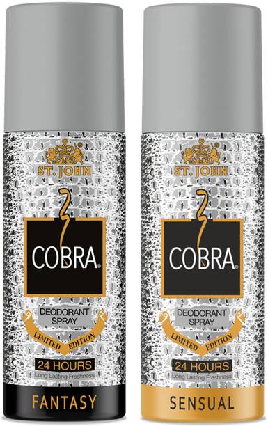 ST-JOHN Cobra Limited Edition Fantasy & Sensual Deodorant Bold & Long Lasting Deodorant Spray  -  For Men & Women