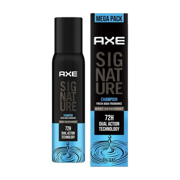 AXE Signature ChampionDeodorant No Gas Body Perfume Deodorant Spray  -  For Men