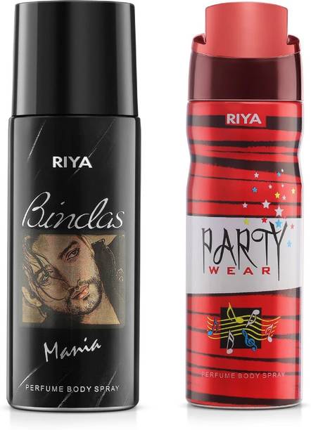 RIYA Bindas And Party Wear Body Spray Deodorant Pack Of 2 Deodorant Spray  -  For Men & Women