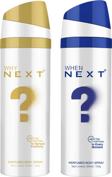 NEXT Why When ? New Edition Deodorant Perfume Body Spray  -  For Men & Women