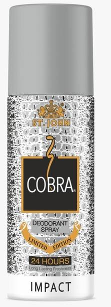ST-JOHN Cobra Impact Deodorant for Men & Women, Limited Edition Bold & Long Lasting Deodorant Spray  -  For Men & Women