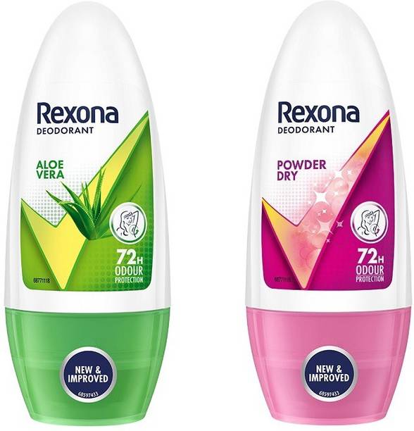 Rexona Aloe Vera and Powder Dry Underarm Roll On Deodorant Deodorant Roll-on  -  For Women
