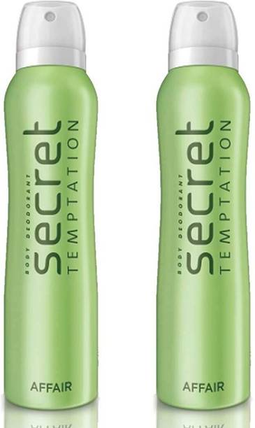 सीक्रेट टेम्पटेशन Affair Deodorant Spray Pack of 2 Combo (150ML each)  -  महिलाओं के लिए