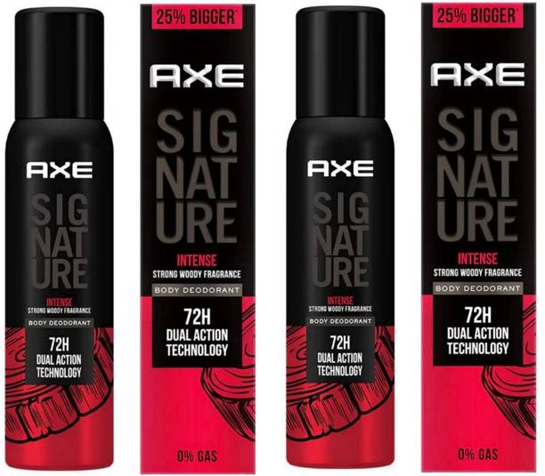 AXE Signature Intense No Gas Body Spray For Men Pack of 2 Deodorant Spray - For Men
