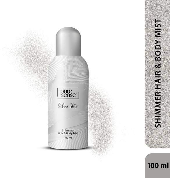 PureSense Silver Star All Day Hair and Long Lasting Fragrance Shimmer Body Mist  -  For Women