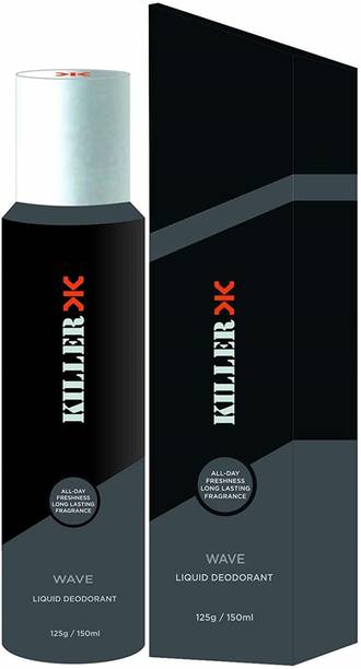 KILLER Wave Deo, 150ml Sy2 Deodorant Spray  -  For Men