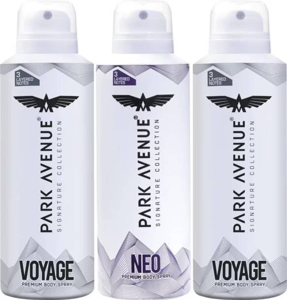 PARK AVENUE Voyage & Neo Combo Deodorant Spray - For Men (450 m