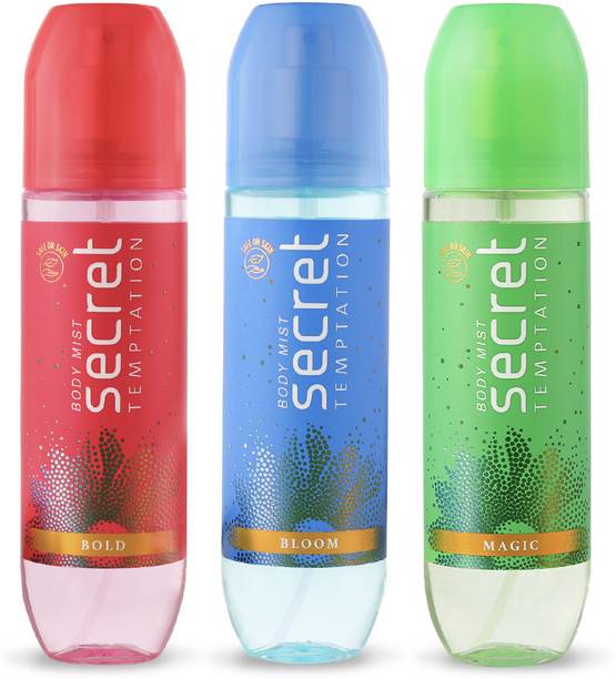 सीक्रेट टेम्पटेशन Bloom, Bold & Magic Long Lasting Body Mist for Women | Dermatologically Tested |  -  महिलाओं के लिए
