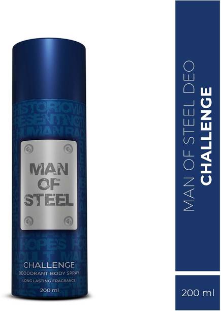 DENVER Man Of Steel Challenge Long lasting Deodorant Spray  -  For Men