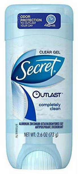 Secret Outlast Antiperspirant & Deodorant Clear Gel Completely Clean Deodorant Stick  -  For Women