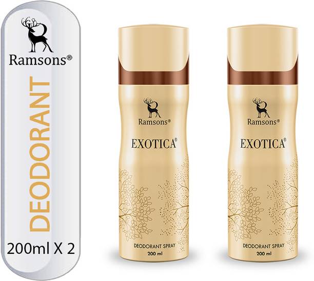 RAMSONS EXOTICA. PACK OF 2 Deodorant Spray  -  For Men & Women