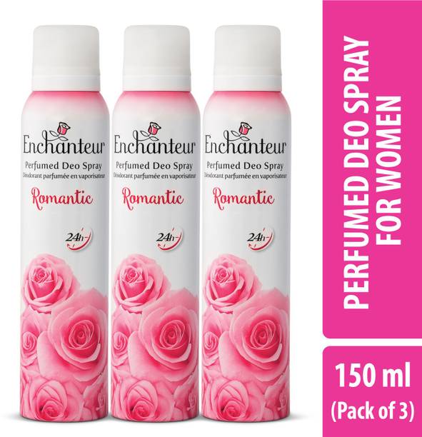 Enchanteur Romantic with 24H Odour Protection Deodorant Spray  -  For Women