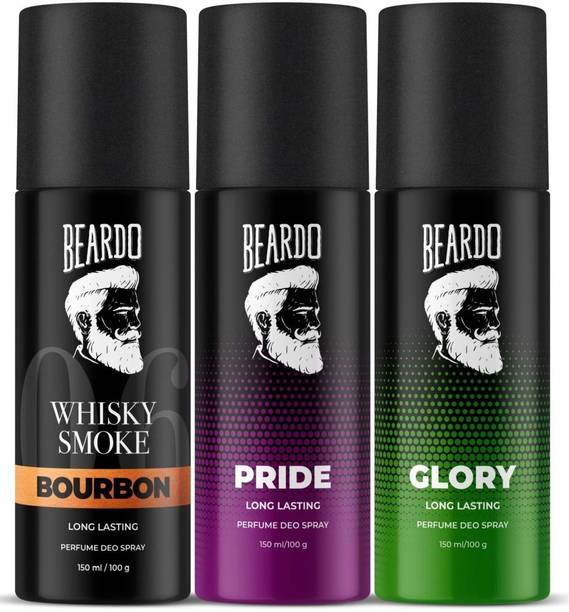 BEARDO Whisky Smoke Bourbon, Pride & Glory Body Spray | Long Lasting Deo Deodorant Deodorant Spray - For Men