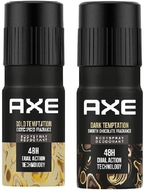 AXE Gold Temptation + 24x7 deodorant spray 150 ml pack=2 Deodorant Spray  -  For Men