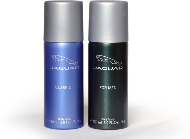 JAGUAR Pk of 2 (Classic & For Men) Deodorant Spray  -  For Men