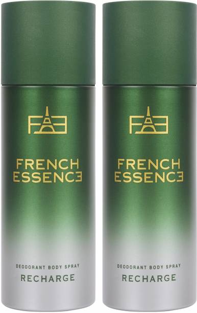 फ्रेंच एसेंस Luxury Recharge Deo Body Spray With Long Lasting Fragrance (150 ML Each)  -  पुरुषों के लिए