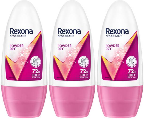 Rexona Powder Dry Underarm Roll On Deodorant For Women (PO3) Deodorant Roll-on  -  For Women