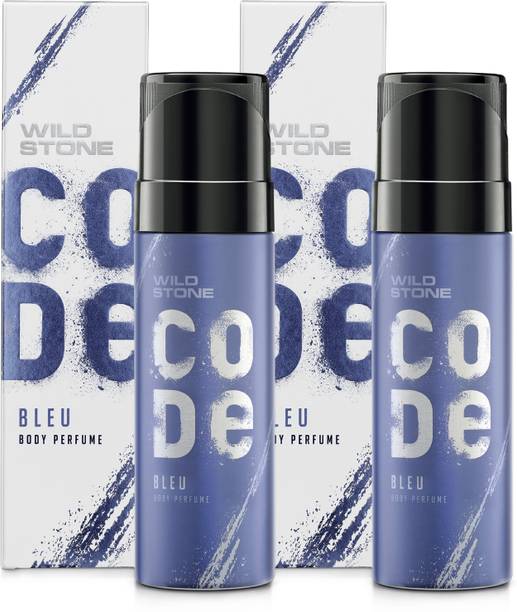 Wild Stone CODE Bleu No Gas Body Perfume For Men (150 ml Each) Long Lasting body Perfume Deodorant Spray  -  For Men