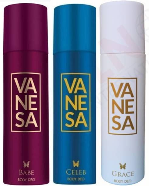 VANESA Babe, Celeb & Grace (450 ml) Body Spray - For Women