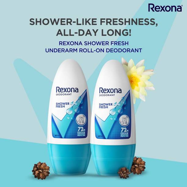 Rexona shawer Fresh Feel fresh Deodorant Roll-on  -  For Men & Women