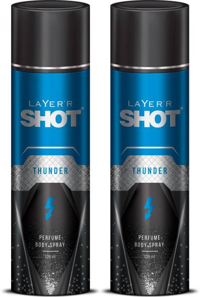 LAYER'R Shot Thunder Deodorant Spray  -  For Men