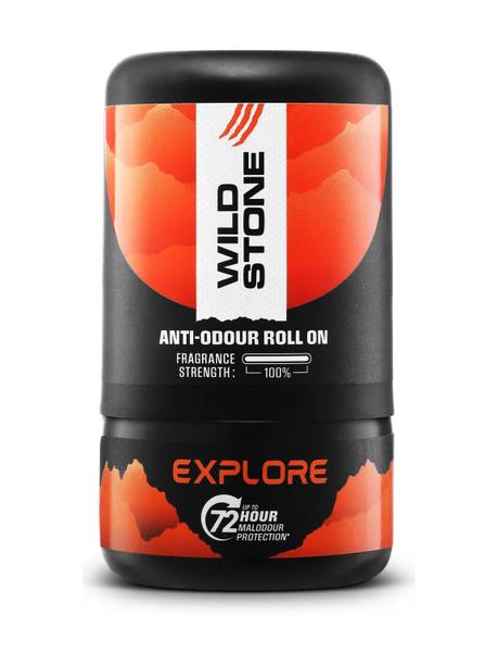 Wild Stone Explore Anti-Odour Roll On | Up to 72-Hour Odour Control |Long-Lasting Freshness Deodorant Roll-on  -  For Men