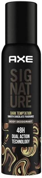 AXE Signature Dark Temptation Dark Chocolate, Dual Action Technology, No Gas Deodorant Spray  -  For Men