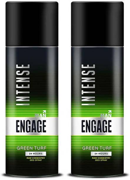 Engage Intense Man Green turf Deo Spay 150ML Pack of 2 Body Spray  -  For Men