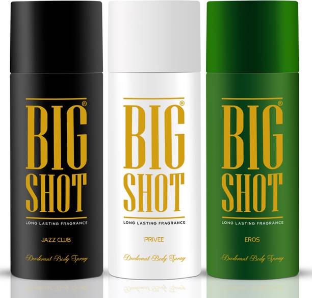 OSCAR Big Shot Jazz Club, Privee & Eros Body Deodorant Spray  -  For Men & Women