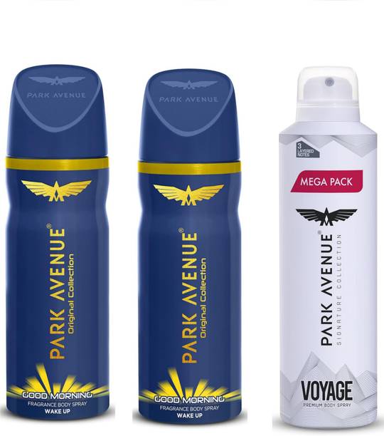 PARK AVENUE good morning & voyage premium Deodorant Spray  -  For Men & Women